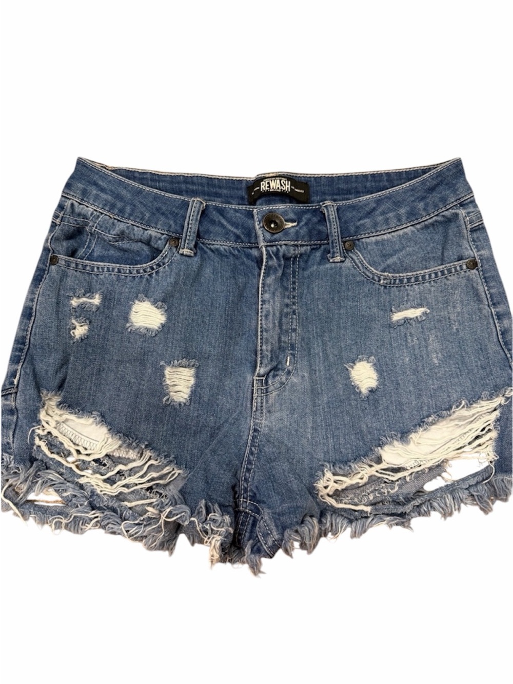 Rewash Ripped Jean Shorts